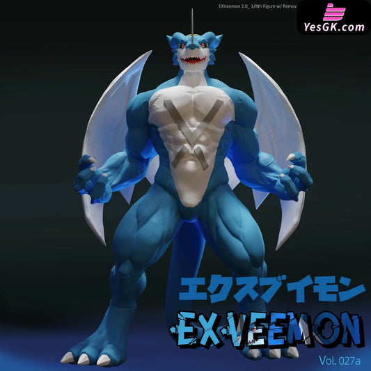 Digimon Exveemon Resin Statue - Shibadon Studio [Pre - Order] Deposit
