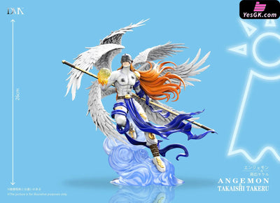 Digimon First Generation Riding Posture #6 #7 Angemon & Takeru and Angewomon & Kari pop GK Statue - DMX Studio