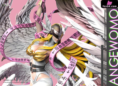 Digimon First Generation Riding Posture #6 #7 Angemon & Takeru and Angewomon & Kari pop GK Statue - DMX Studio
