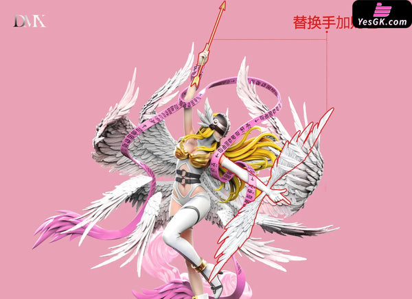 Digimon First Generation Riding Posture #6 #7 Angemon & Takeru and Angewomon & Kari pop GK Statue - DMX Studio