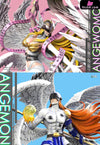 Digimon First Generation Riding Posture #6 #7 Angemon & Takeru and Angewomon & Kari pop GK Statue - DMX Studio