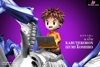 Digimon First Generation Riding Posture Series #5 Kabuterimon & Izumi Kōshirō MH GK Statue - DMX Studio [Pre-Order]