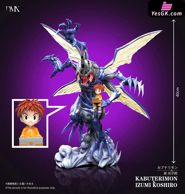 Digimon First Generation Riding Posture Series #5 Kabuterimon & Izumi Kōshirō MH GK Statue - DMX Studio [Pre-Order]