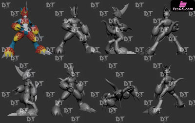 Digimon Flaremon GK Statue - DT Studio [Pre-Order] Digimon