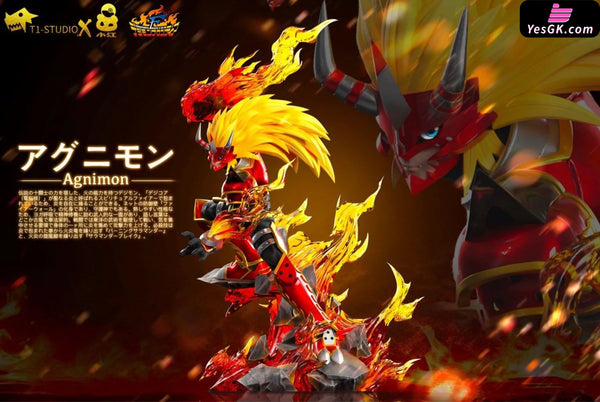 Digimon Frontier Agnimon & Wolfmon GK Statue - T1 Studio [In-Stock] - Full Payment - Digimon