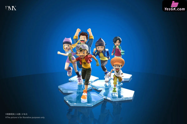 Digimon Frontier Protagonists Running Set GK Statue - DMX Studio [Pre-Order] Digimon