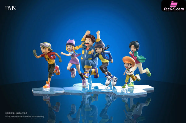 Digimon Frontier Protagonists Running Set GK Statue - DMX Studio [Pre-Order] Digimon