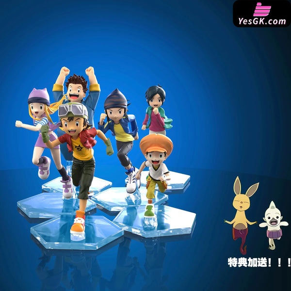 Digimon Frontier Protagonists Running Set GK Statue - DMX Studio [Pre-Order] Digimon