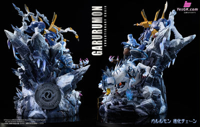 Digimon Garurumon Evolution Set Resin Statue - T - Rex Studio [Pre - Order]