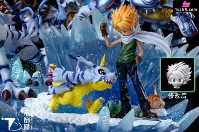 Digimon - Garurumon & Ishida Yamato Resin Statue Bdw Studio [In Stock]