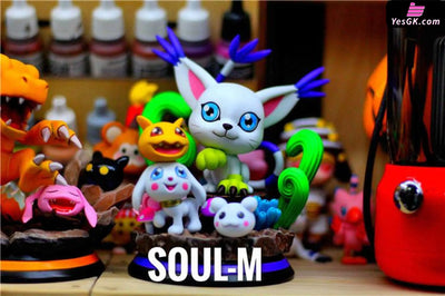 Digimon Gatomon Evolution Resin Statue - Soul M Studio [In Stock] Full Payment Digimon