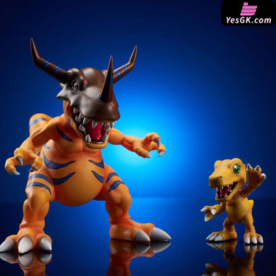 Digimon Greymon & Agumon Resin Statue - Genesis Studio [Pre-Order]