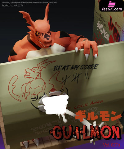 Digimon Guilmon Statue - Shibadon Studio [In-Stock] Full Payment Digimon