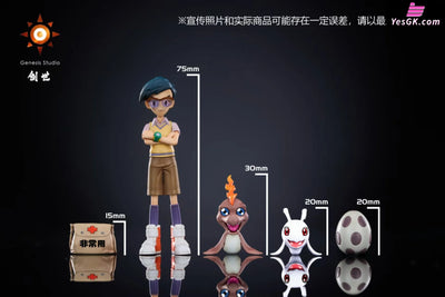 Digimon Joe Kido & Bukamon & Pitchmon & DigiTama GK Statue - Genesis Studio [Pre-Order] Digimon