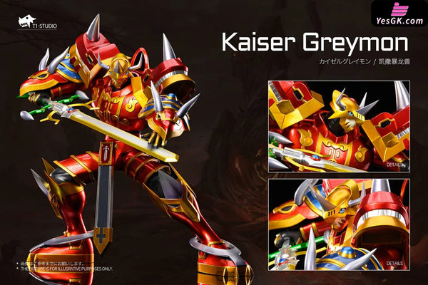 Digimon Kaiser Greymon GK Statue - T1 Studio [In-Stock] - Digimon