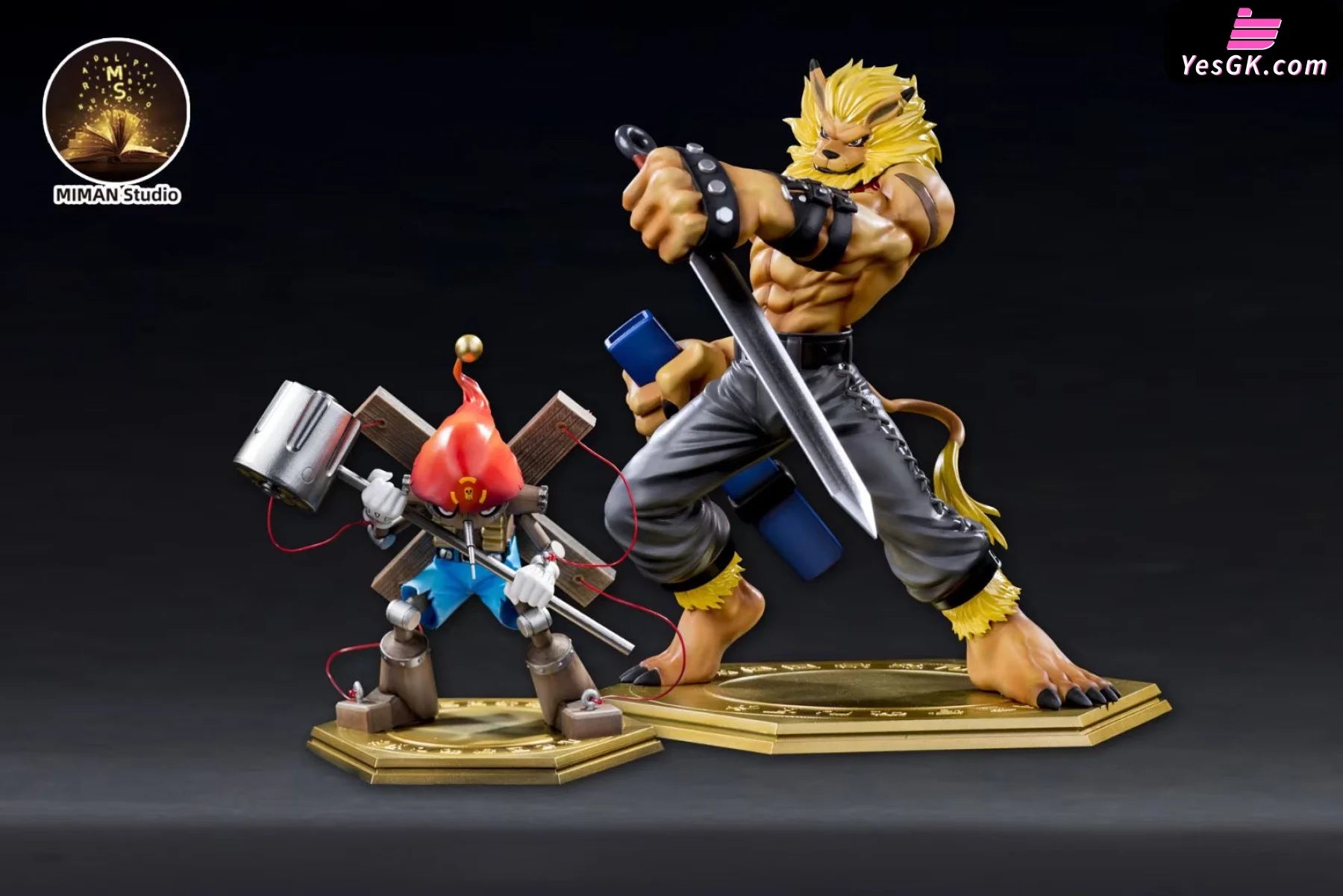 デジモン MIMAN-STUDIO レオモン フィギュア Digimon - Leomon Resin Statue - MIMAN Studio [In Stock] – YesGK