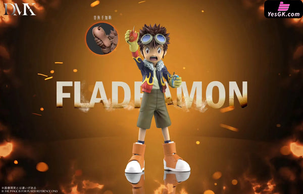 Digimon Lighdramon & Motomiya Daisuke & V-mon & Fladramon GK Statue - DMX Studio [Pre-Order] Digimon