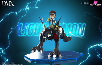 Digimon Lighdramon & Motomiya Daisuke & V-mon & Fladramon GK Statue - DMX Studio [Pre-Order] Digimon