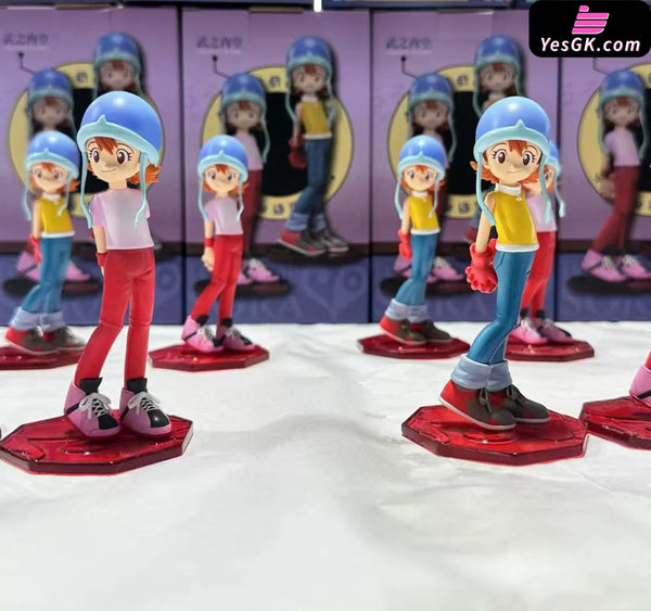 Digimon Main character Team #4 Sora Takenouchi & Piyomon Resin Statue - Miman Studio [In-Stock] Digimon