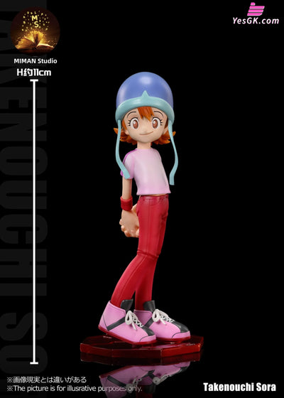 Digimon Main Character Team #4 Sora Takenouchi & Piyomon Resin Statue - Miman Studio [Pre-Order]