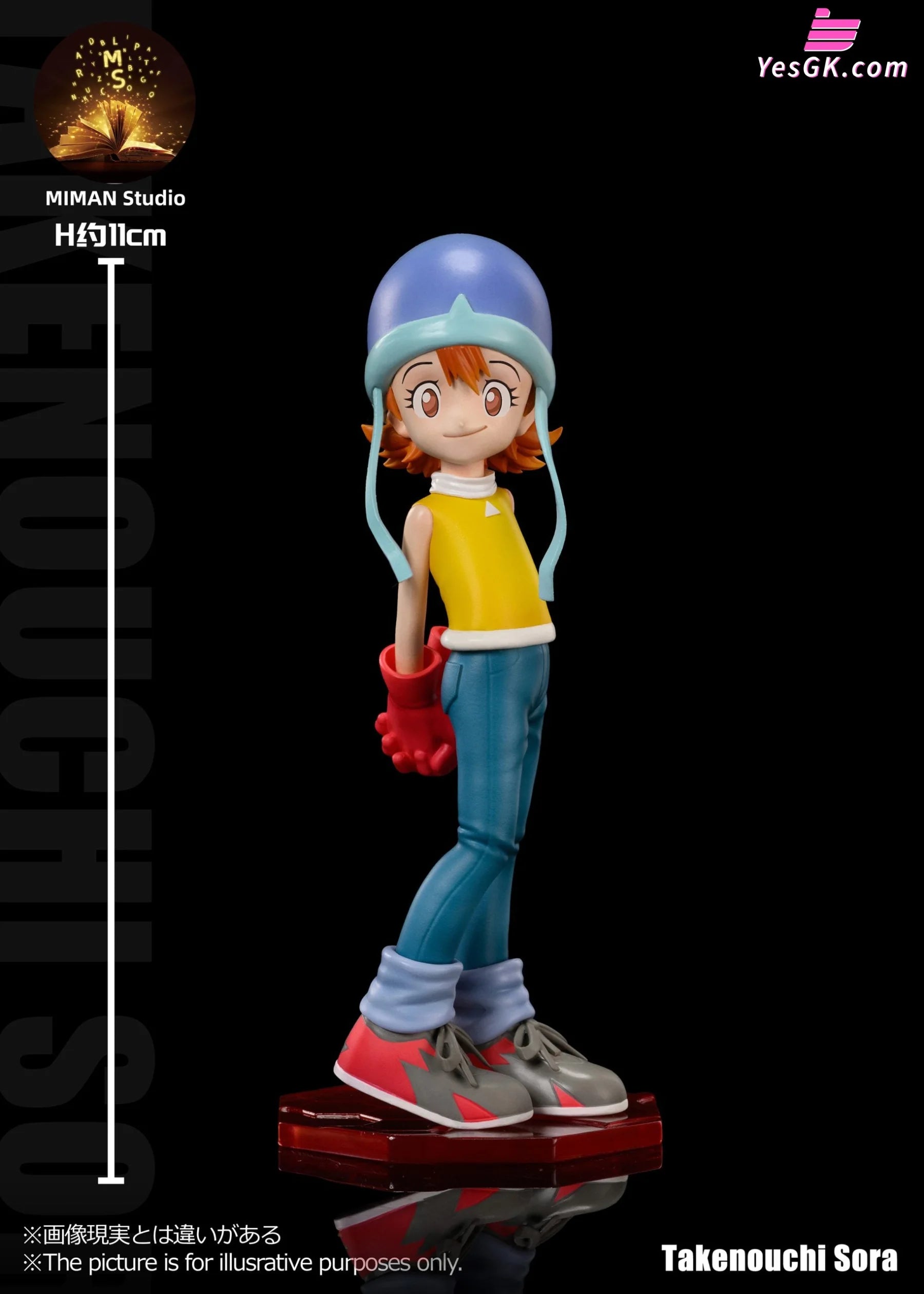 Digimon Main Character Team #4 Sora Takenouchi & Piyomon Resin Statue - Miman Studio [Pre-Order]