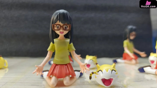 Digimon Meiko Mochizuki Childhood & Meicoomon GK Statue - Mei Du Sha Studio [In-Stock] - Digimon