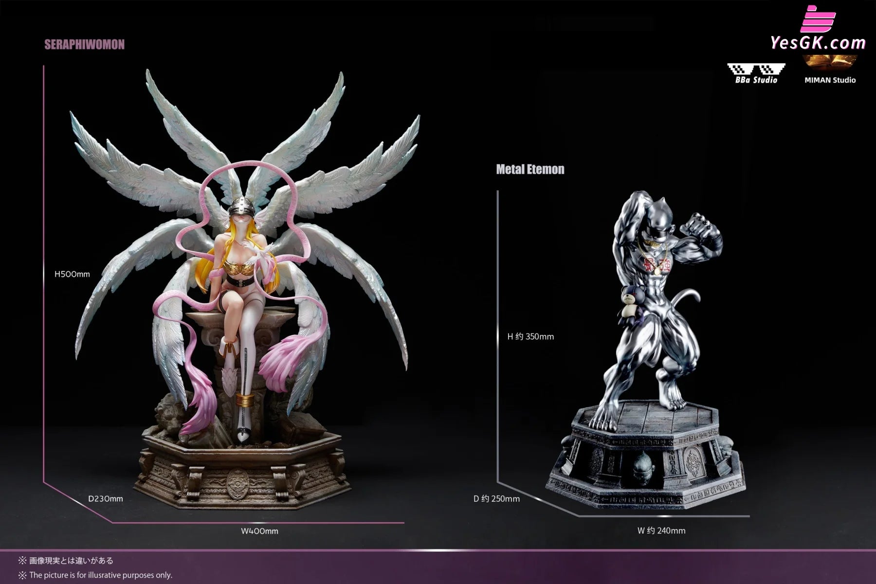 Digimon Metal Etemon Resin Statue - BBa X Mi Man Studio [In-Stock 