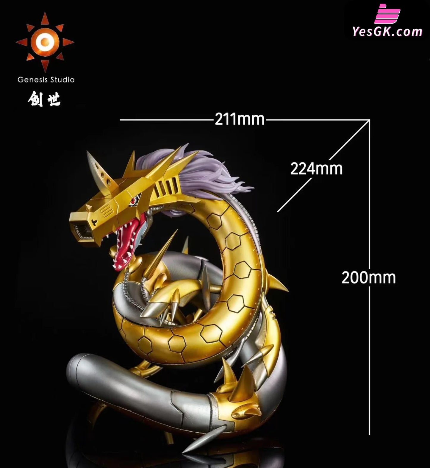 Digimon Metal Seadramon Resin Statue - Genesis Studio [Pre-Order]