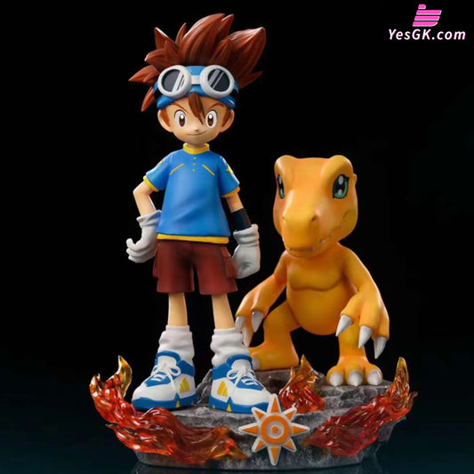 Digimon Protagonist Resonance Series #1 Yagami Taichi & Agumon Resin Statue - Gs Studio [Pre-Order]