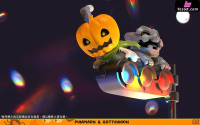 Digimon Pumpmon And Gottsumon Gk Statue - Koko Studio [Pre-Order] Deposit / (Street Light Model)