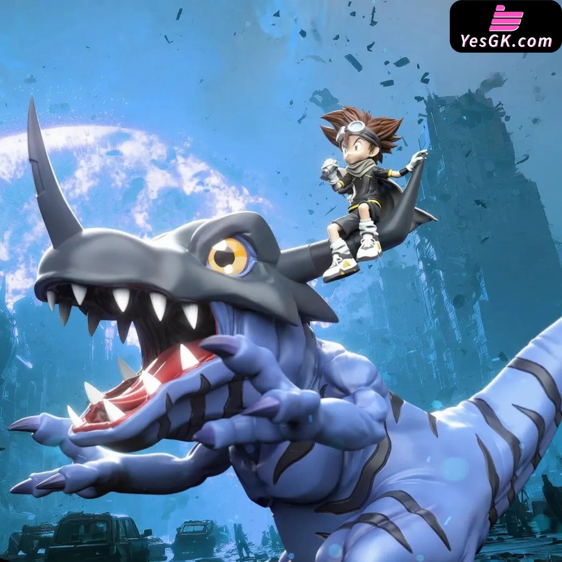 デジモン
スターターBOX仕様 Digimon Riding Series #4 Greymon & Yagami Taichi GK Statue