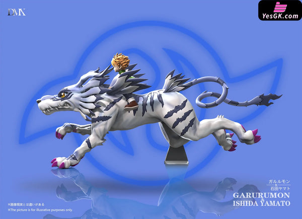 Digimon Riding Series 7th Series Garurumon & Yamato Ishida GK Statue - DMX Studio [Pre-Order Closed] Digimon