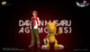 Digimon Savers Main Character Evolution Chain Series Agumon & Daimon Masaru Resin Statue - T1