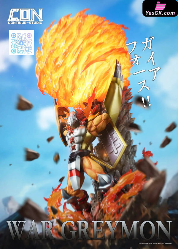 Digimon Scene Series #1 Battle Greymon Gaia Energy Cannon GK Statue - CONTINUE Studio [Pre-Order] Digimon