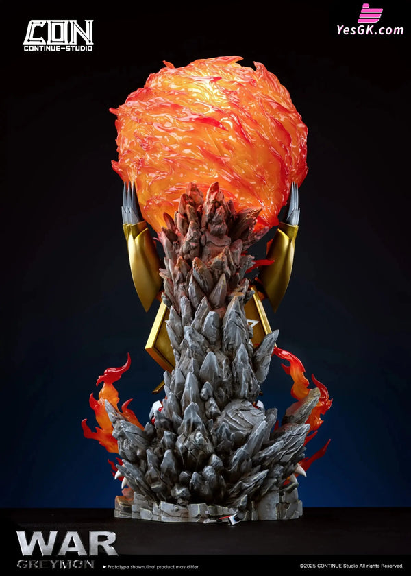 Digimon Scene Series #1 Battle Greymon Gaia Energy Cannon GK Statue - CONTINUE Studio [Pre-Order] Digimon