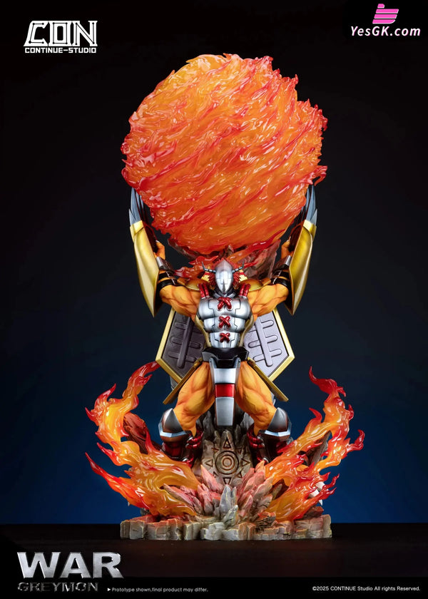 Digimon Scene Series #1 Battle Greymon Gaia Energy Cannon GK Statue - CONTINUE Studio [Pre-Order] Deposit / Original