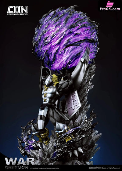 Digimon Scene Series #1 Battle Greymon Gaia Energy Cannon GK Statue - CONTINUE Studio [Pre-Order] Deposit / Shiny