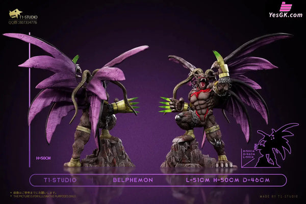 Digimon Sin of Laziness Belphemon Rage Mode GK Statue - T1 Studio [Pre-Order] Digimon