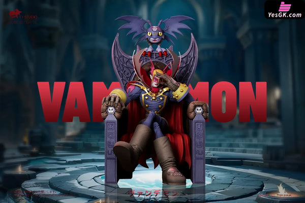 Digimon Sitting Vamdemon & Pico Devimon GK Statue - T1 Studio [Pre-Order] - Digimon