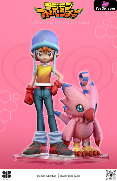 Digimon Sora Takenouchi and Piyomon GK Statue - Butterfly Studio [Pre-Order] Deposit / 1/6 Scale Digimon