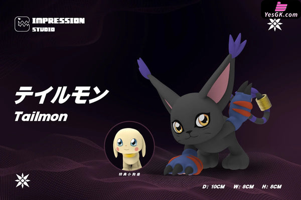 Digimon Tailmon (white black) GK Statue - Impression Studio [Pre-Order] Digimon