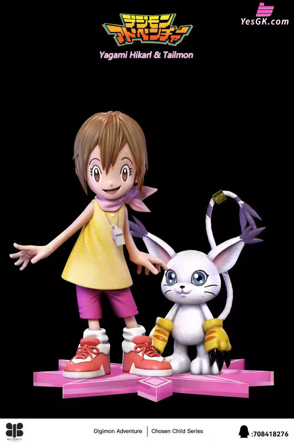 Digimon The Chosen Children Series Kari Kamiya & Tailmon GK Statue - Butterfly Studio [In-Stock] - Digimon