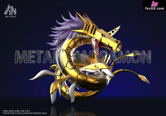 Digimon The Four Dark Kings Metal Seadramon Resin Statue - An Studio [Pre-Order] Deposit