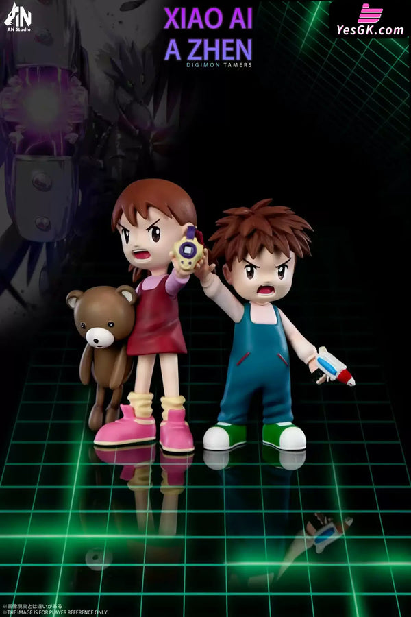 Digimon Tamers Digital World Encyclopedia Battle Character The Seven Main Characters Statue - AN Studio [Pre-Order]