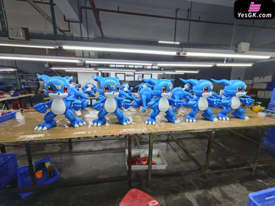 Digimon Veemon and exclusive digital egg GK Statue - Vzai Studio [In-Stock] Digimon