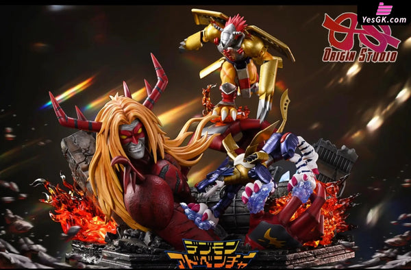 Digimon Venom Vamdemon Wargreymon Metalgarurumon Resin Statue - Origin Studio [Pre-Order Closed]