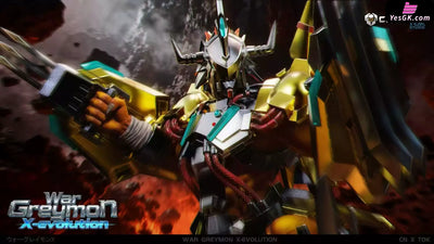 Digimon War Greymon & Antibody 1/12 GK Statue - Crazy Nest Studio & TOK Studio [Pre-Order] Digimon