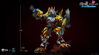 Digimon War Greymon & Antibody 1/12 GK Statue - Crazy Nest Studio & TOK Studio [Pre-Order] Digimon