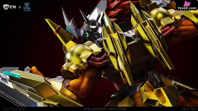 Digimon War Greymon & Antibody 1/12 GK Statue - Crazy Nest Studio & TOK Studio [Pre-Order] Digimon