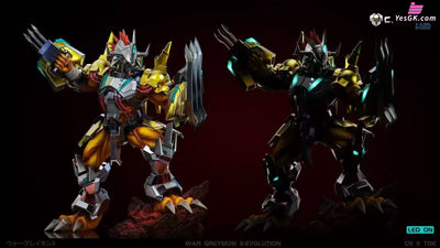 Digimon War Greymon & Antibody 1/12 GK Statue - Crazy Nest Studio & TOK Studio [Pre-Order] Deposit / Sublimation LED